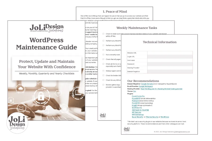 Maintenance Guide download collage