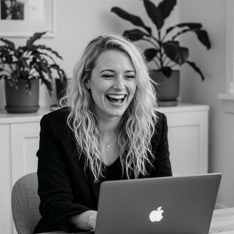 woman happy about moxie crm being streamlined